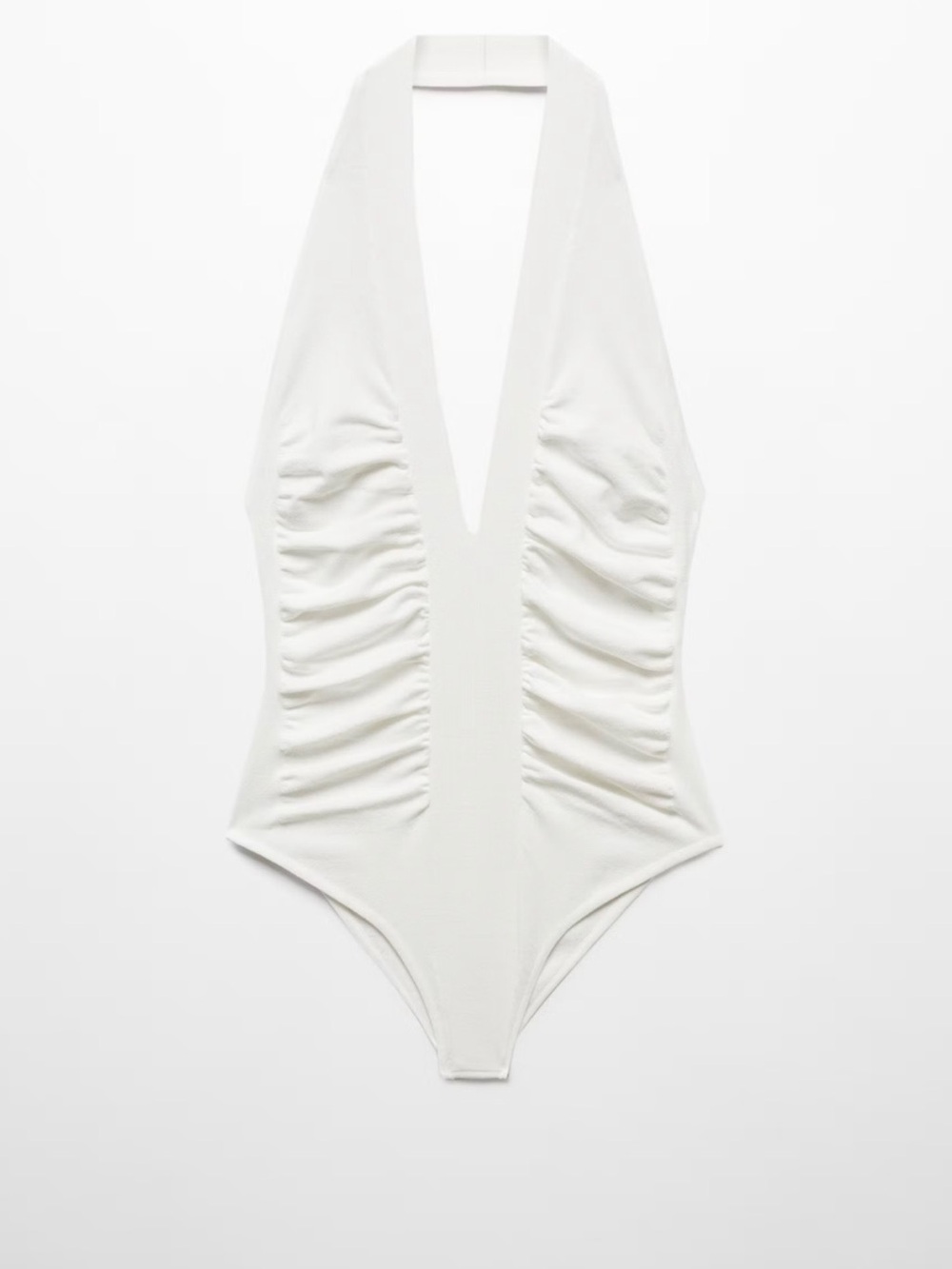 Victoria Backham & Mango DRAPED HALTER BODYSUIT New With Tag